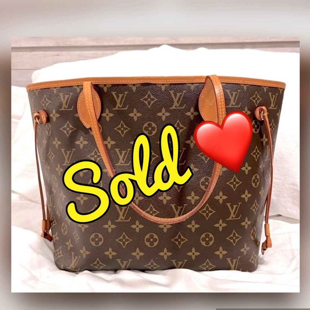 % Authentic Luis Vuitton Neverfull Mm Monogram Ex… - image 1